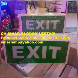 Lampu Emergency Exit Box